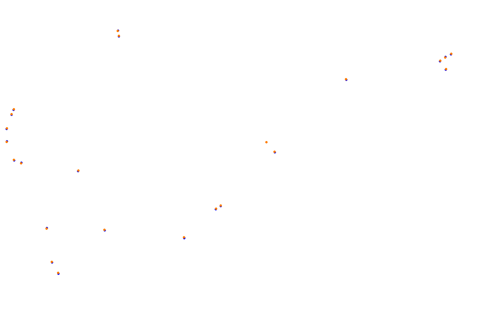 SRV Hockenheimring 2022 - Layout GP (3xDRS) collisions