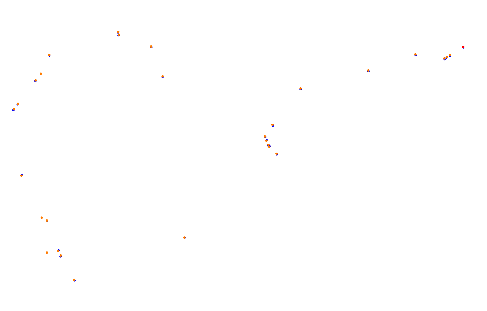 SRV Hockenheimring 2022 - Layout GP (3xDRS) collisions