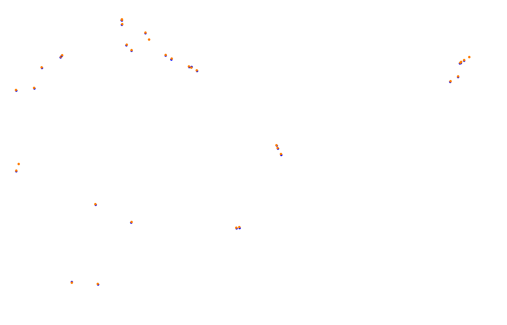 SRV Hockenheimring 2022 - Layout GP (3xDRS) collisions