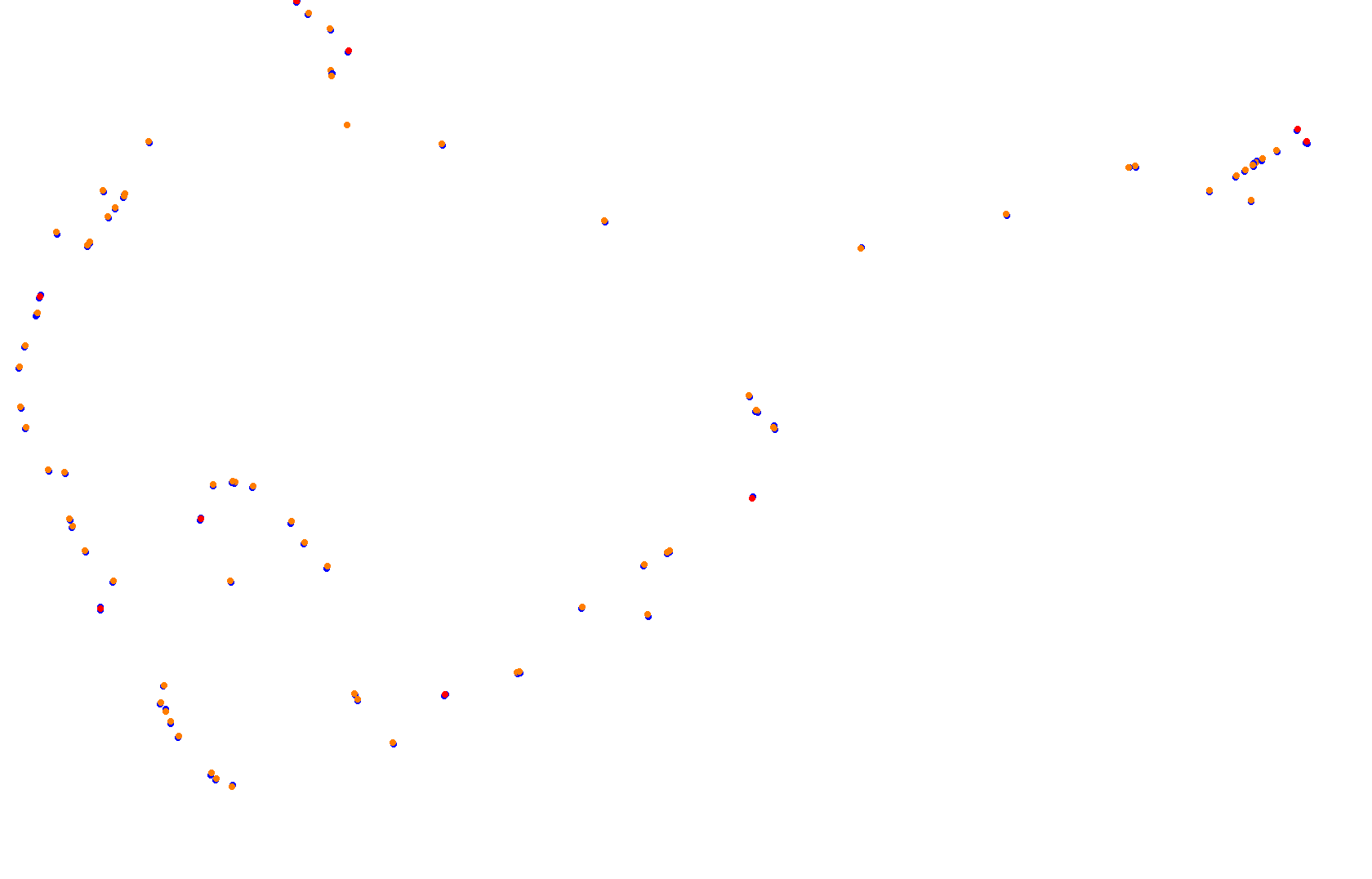 SRV Hockenheimring 2022 - Layout GP (3xDRS) collisions