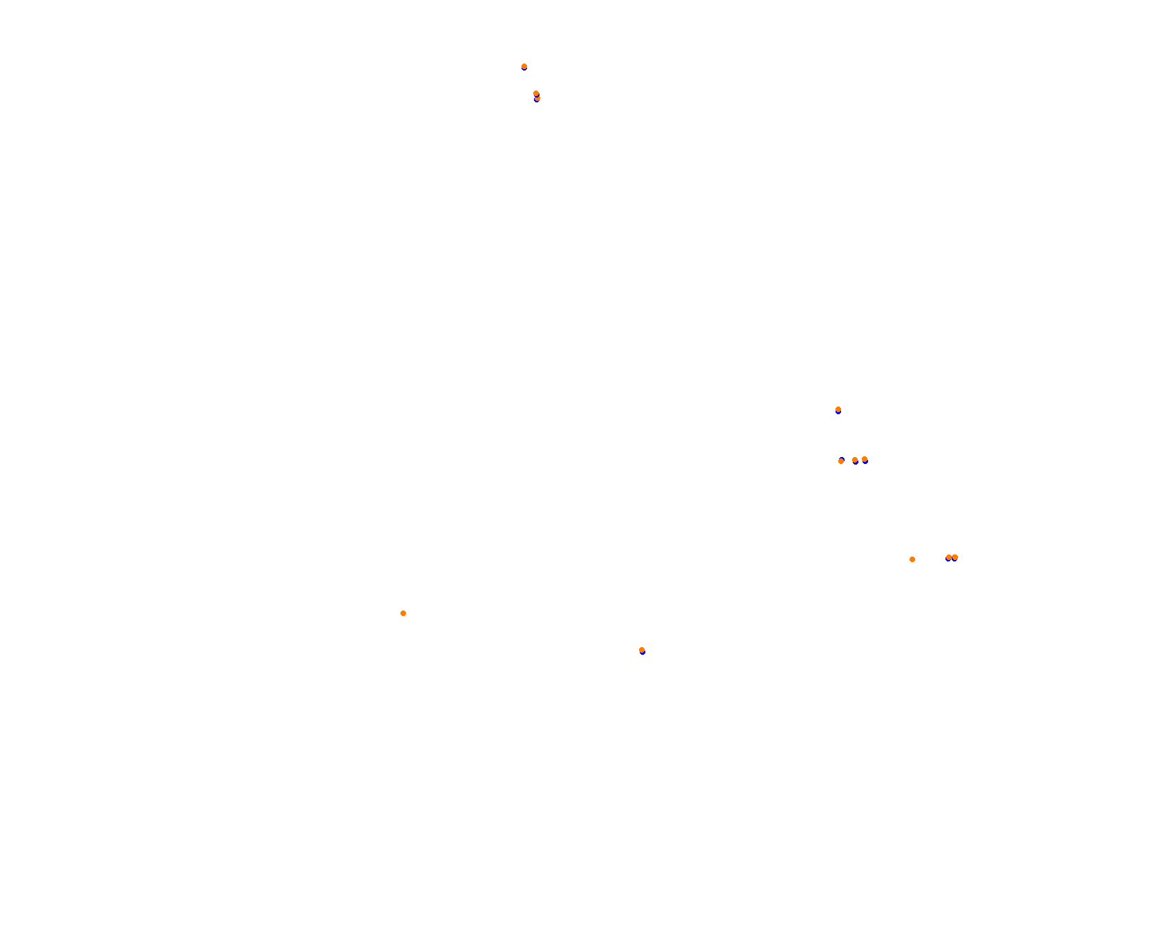 SRV Sepang International Circuit - Layout GP collisions