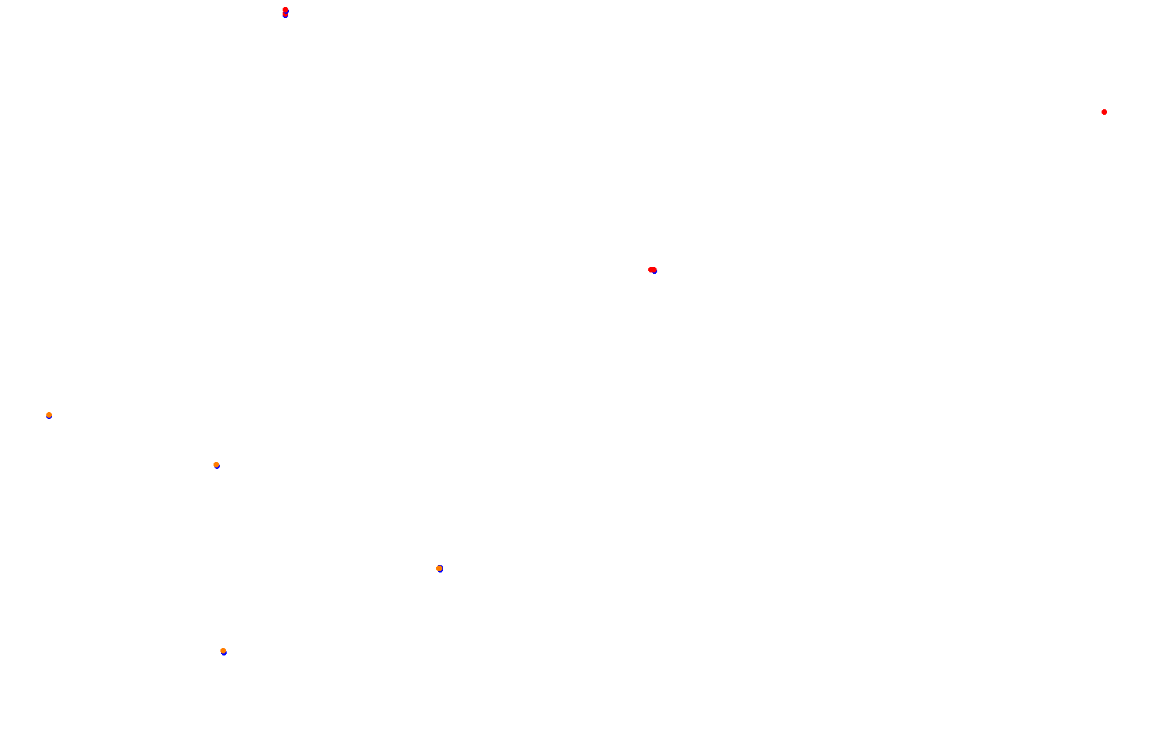 SRV Hockenheimring 2022 - Layout GP (3xDRS) collisions