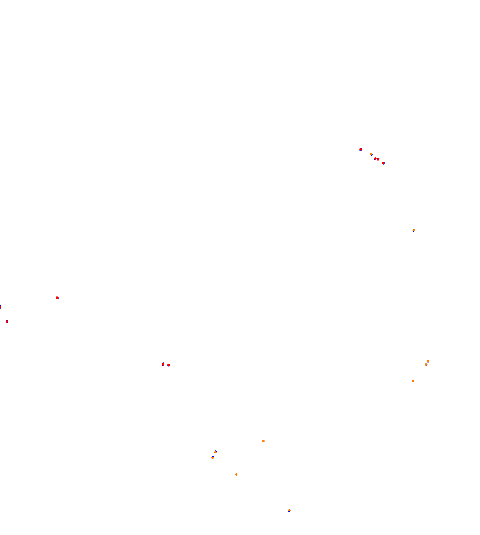 SRV Hungaroring 2023 - Layout GP (3xDRS) collisions