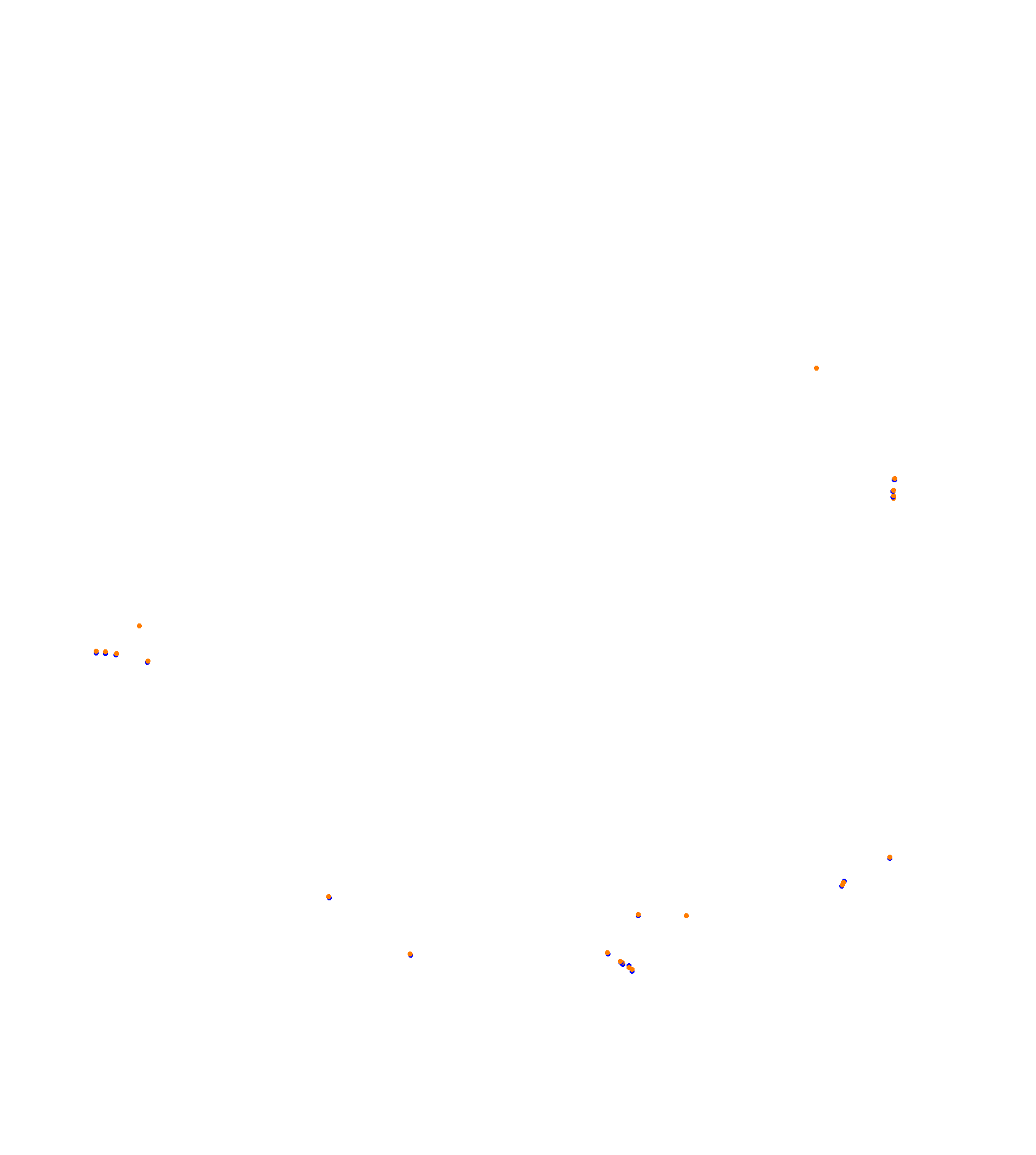 SRV Hungaroring 2023 - Layout GP (3xDRS) collisions