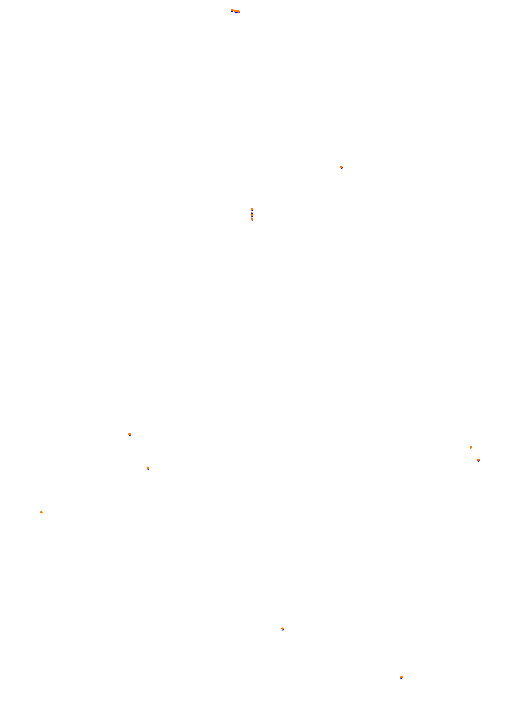 SRV Road America Layout GP (3xDRS) collisions