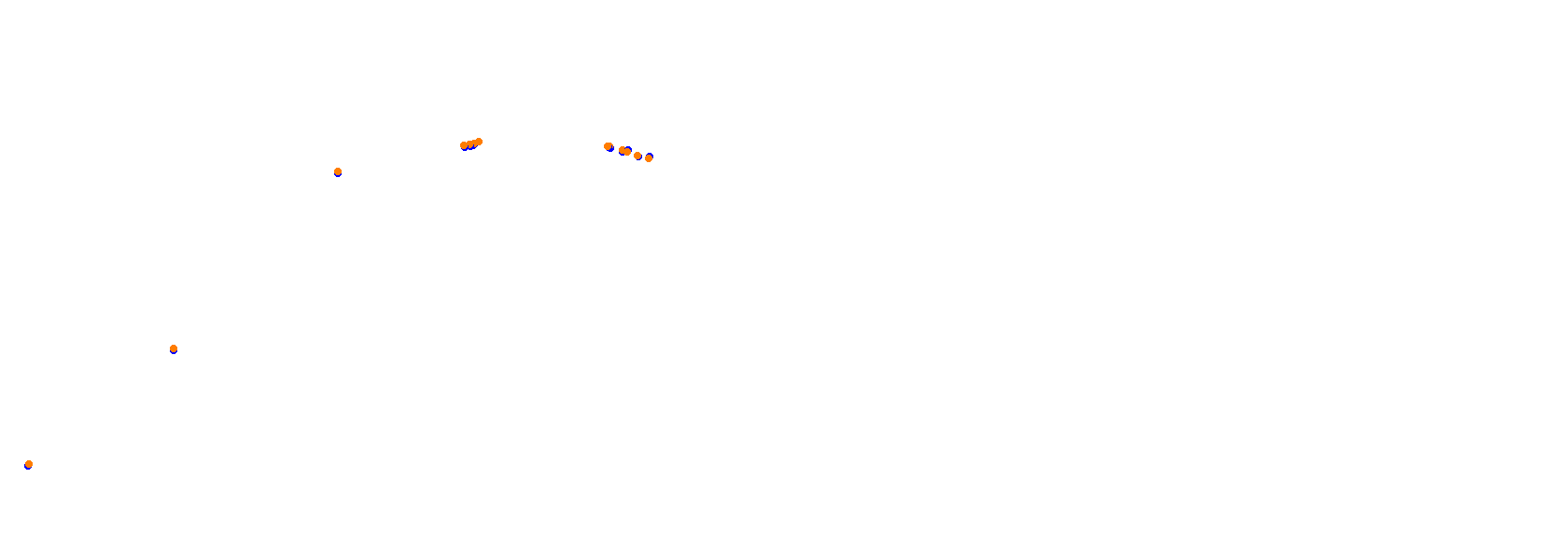 SRV Autodrom Most - Layout GP collisions