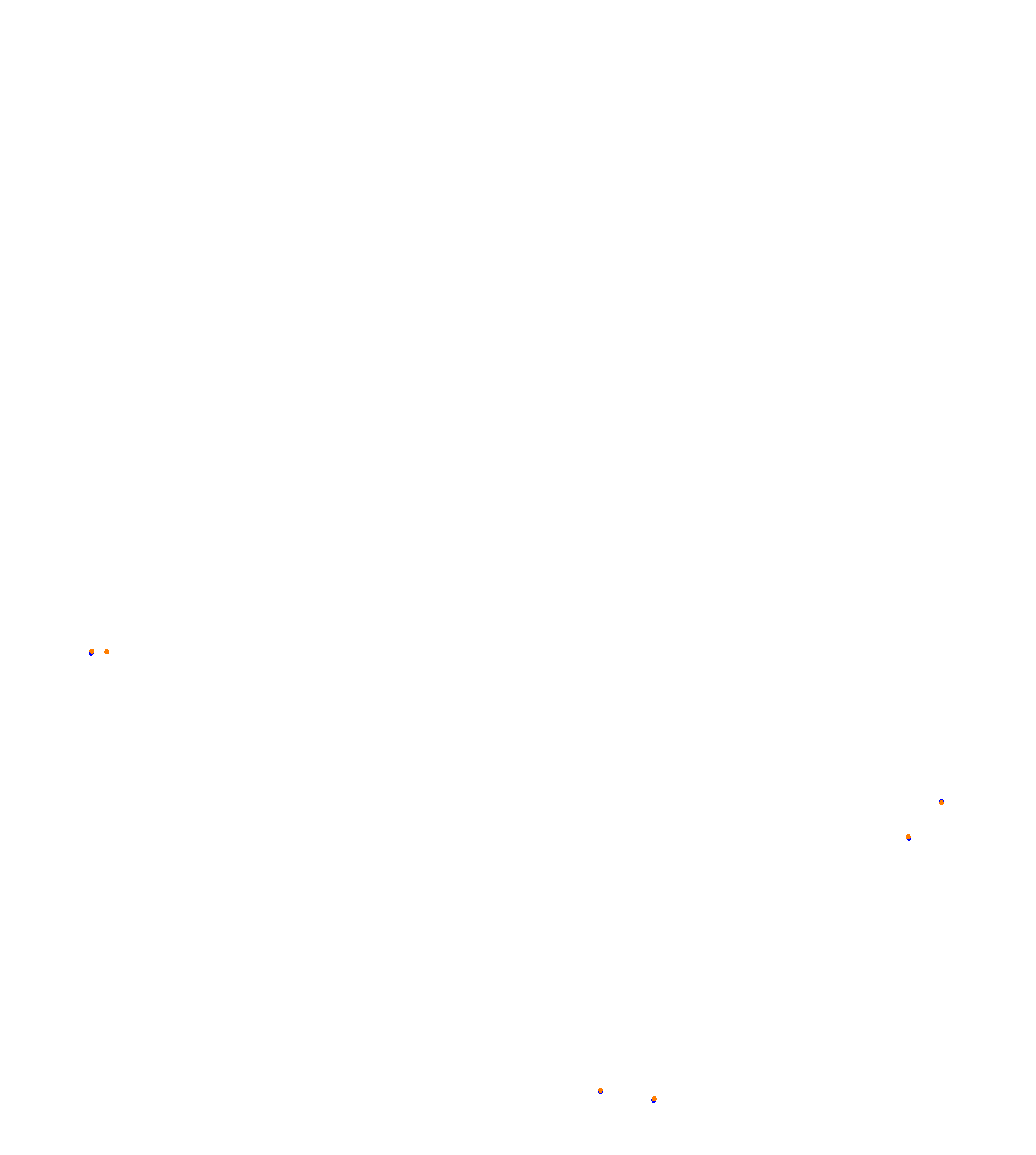 SRV Hungaroring 2023 - Layout GP (3xDRS) collisions