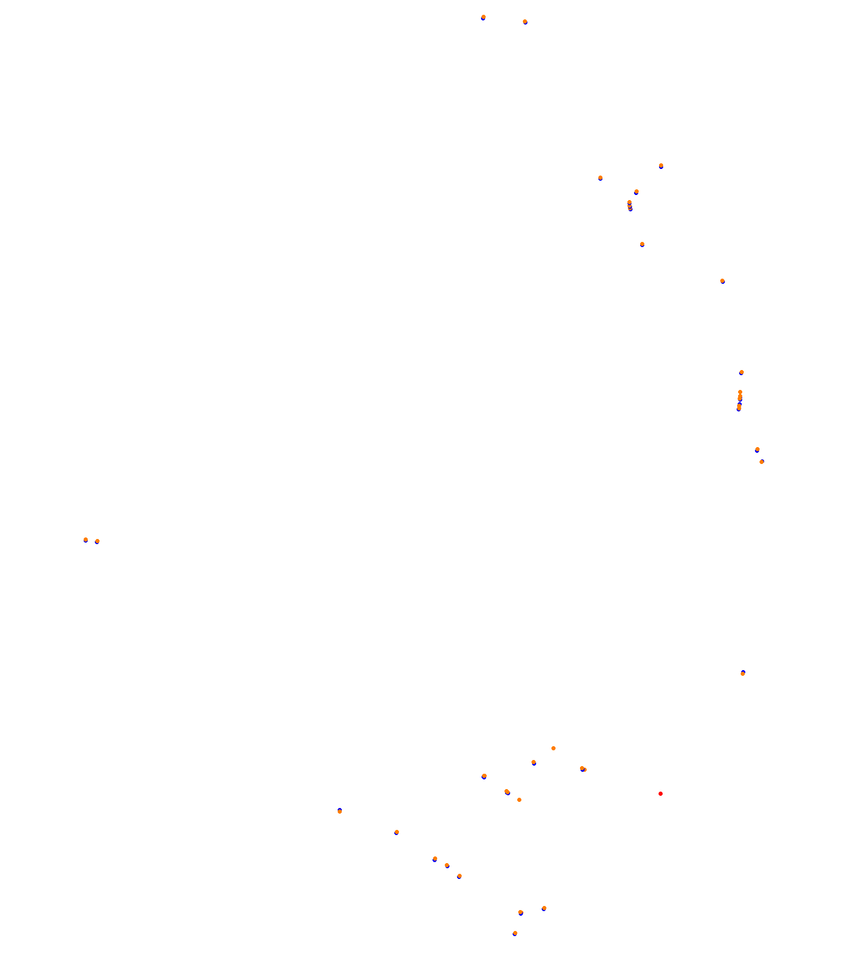 SRV Hungaroring 2023 - Layout GP (3xDRS) collisions