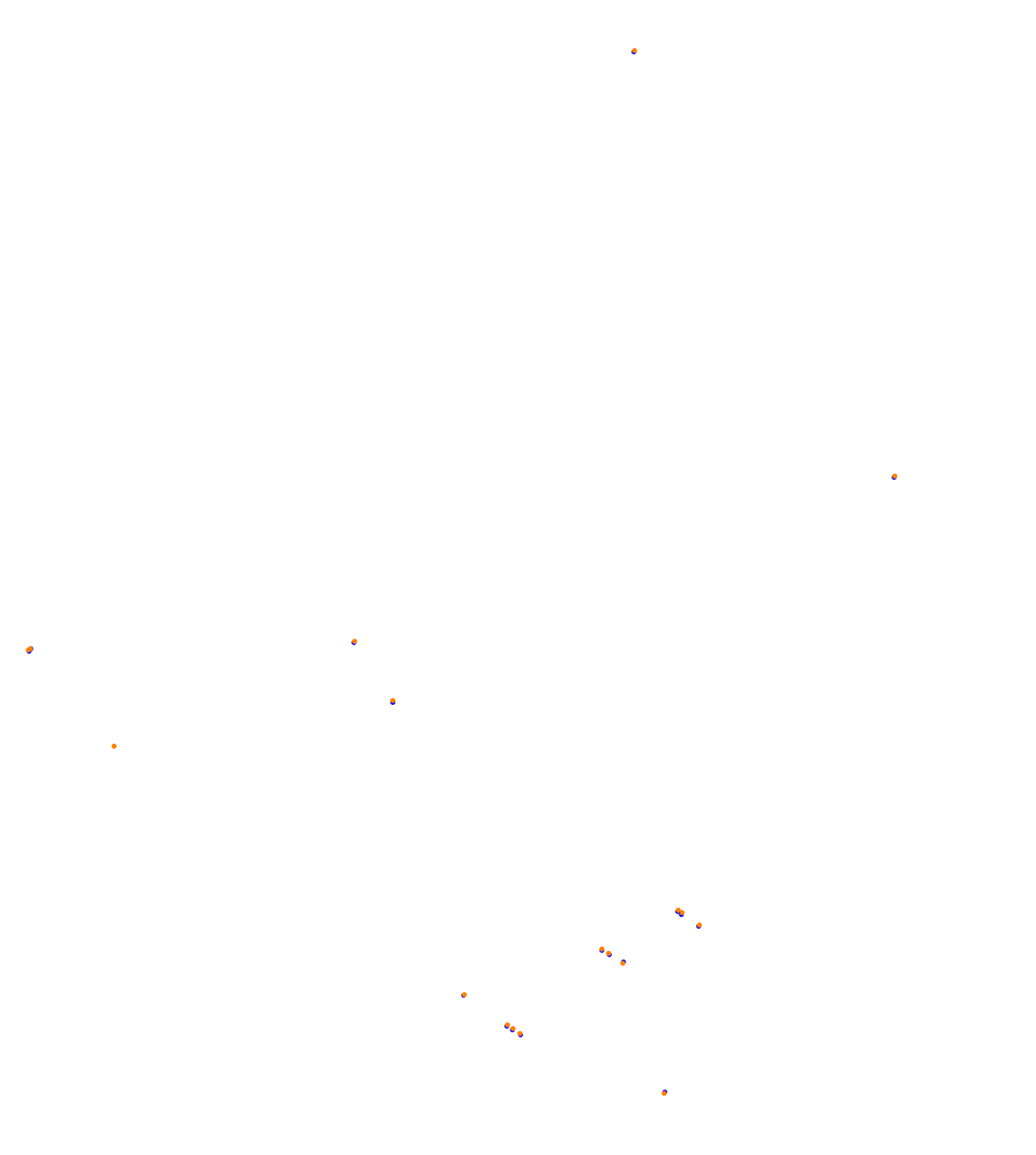 SRV Hungaroring 2023 - Layout GP (3xDRS) collisions