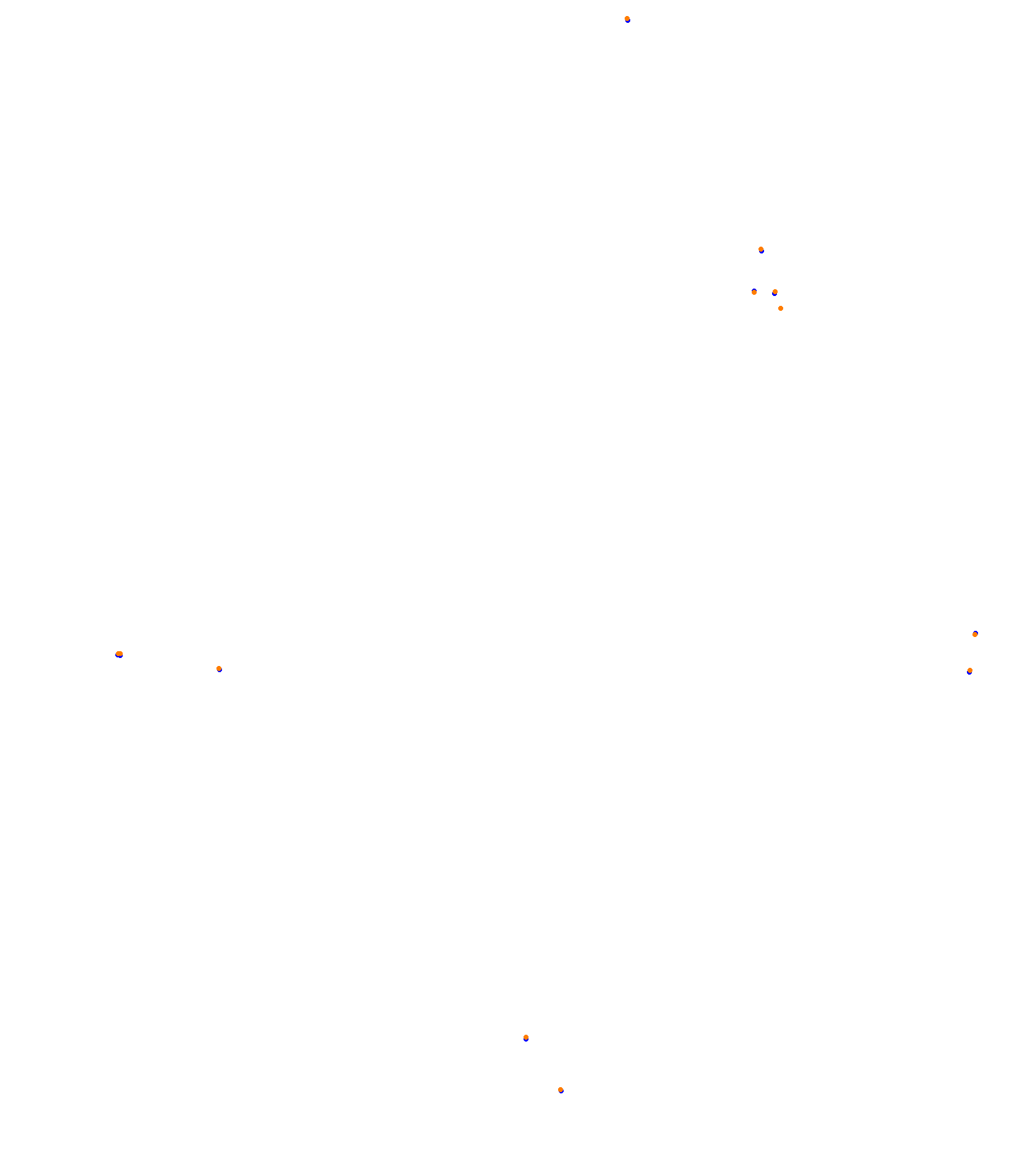 SRV Hungaroring 2023 - Layout GP (3xDRS) collisions