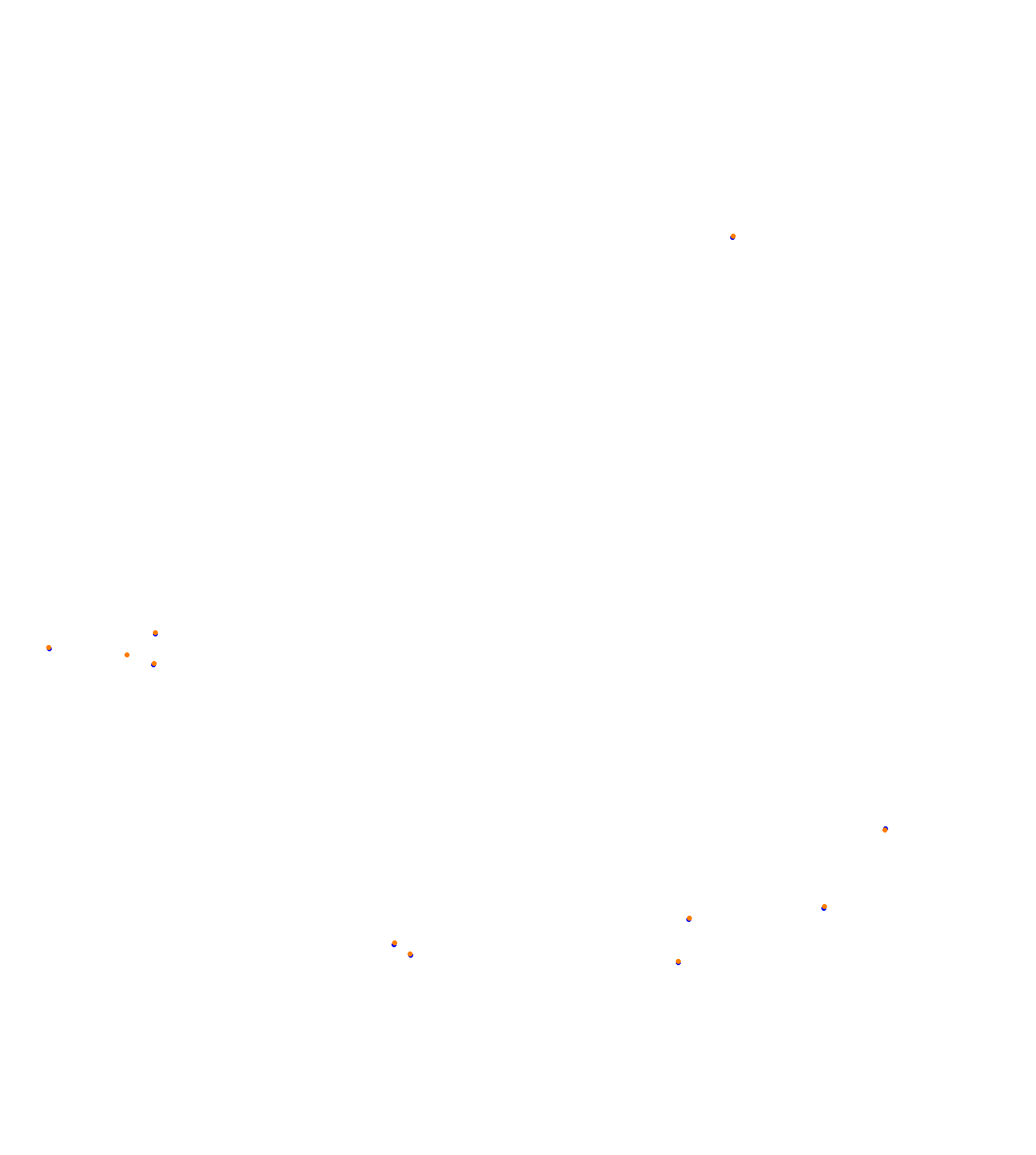 SRV Hungaroring 2023 - Layout GP (3xDRS) collisions