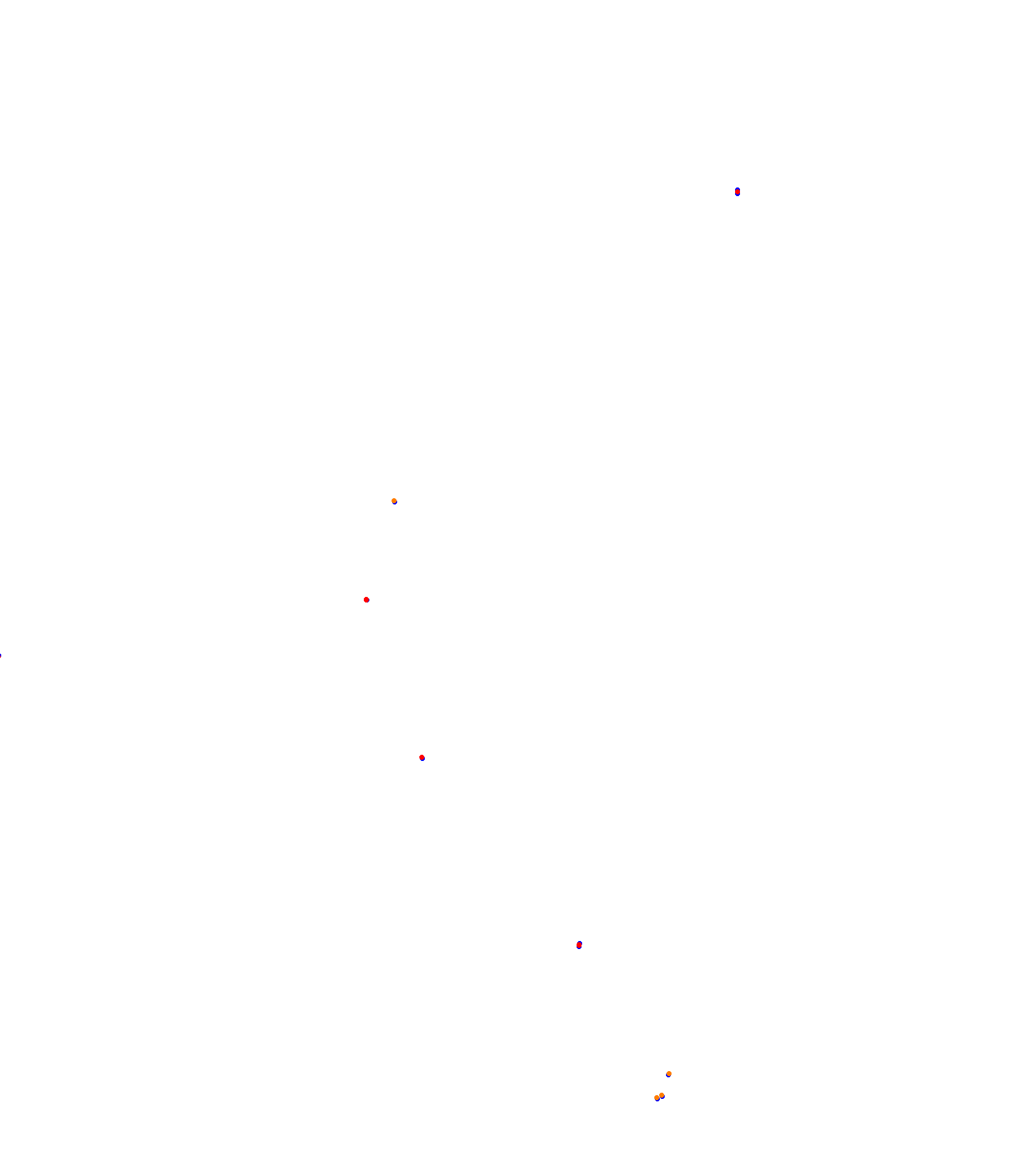 SRV Hungaroring 2023 - Layout GP (3xDRS) collisions