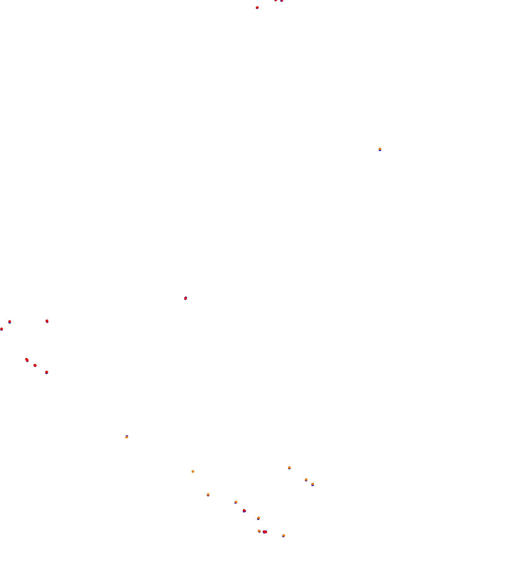 SRV Hungaroring 2023 - Layout GP (3xDRS) collisions