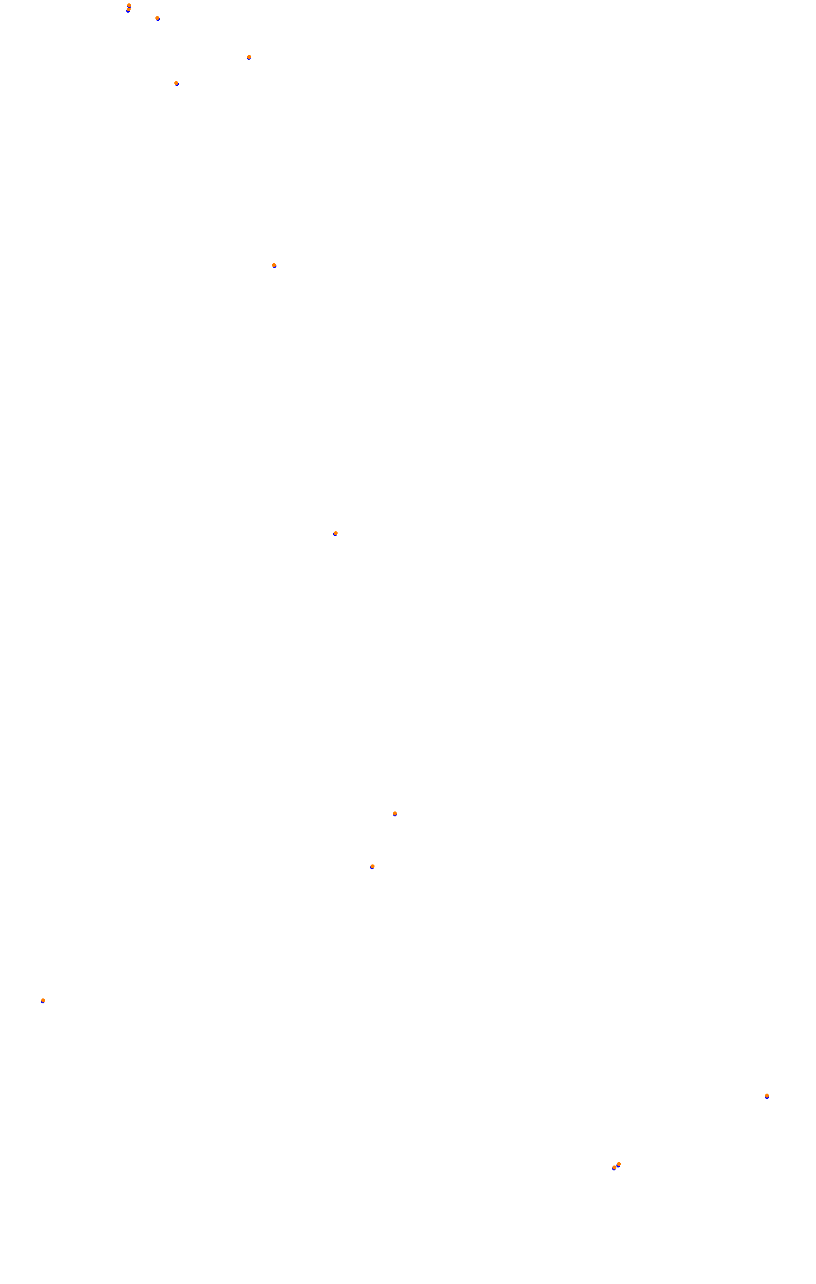 SRV Spa 2022 layout GP (3xDRS) collisions