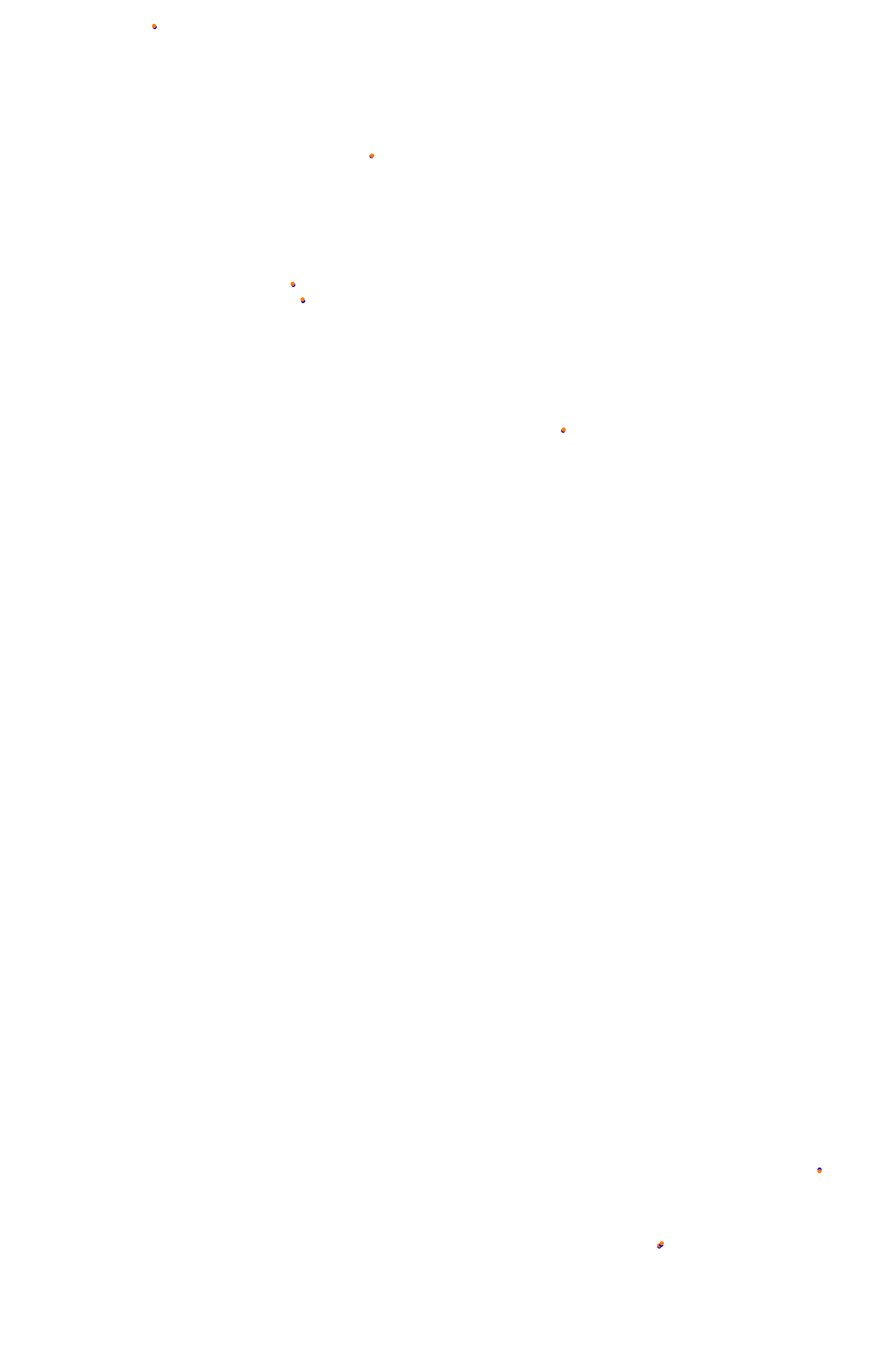 SRV Spa 2022 layout GP (3xDRS) collisions