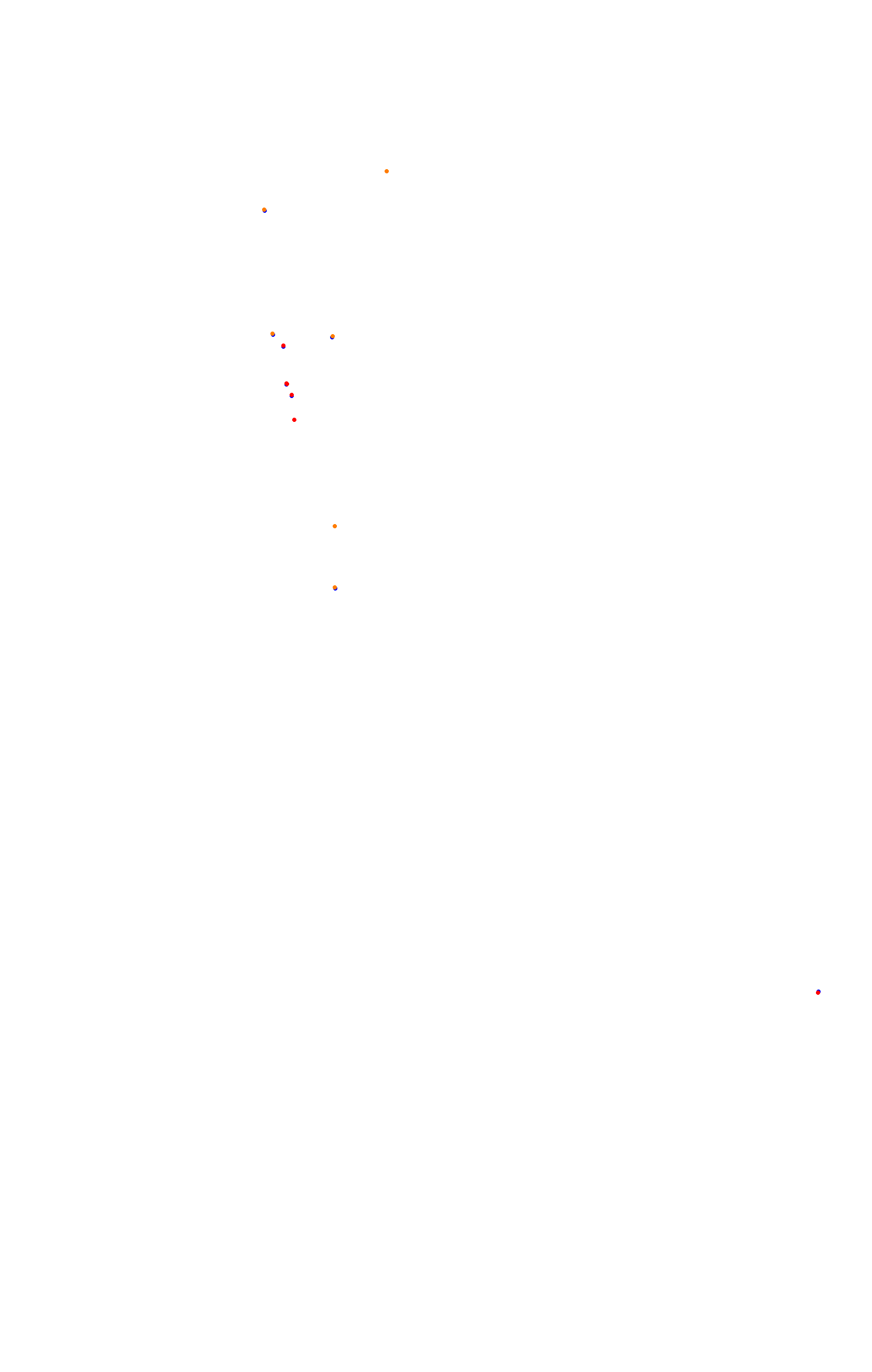 SRV Spa 2022 layout GP (3xDRS) collisions