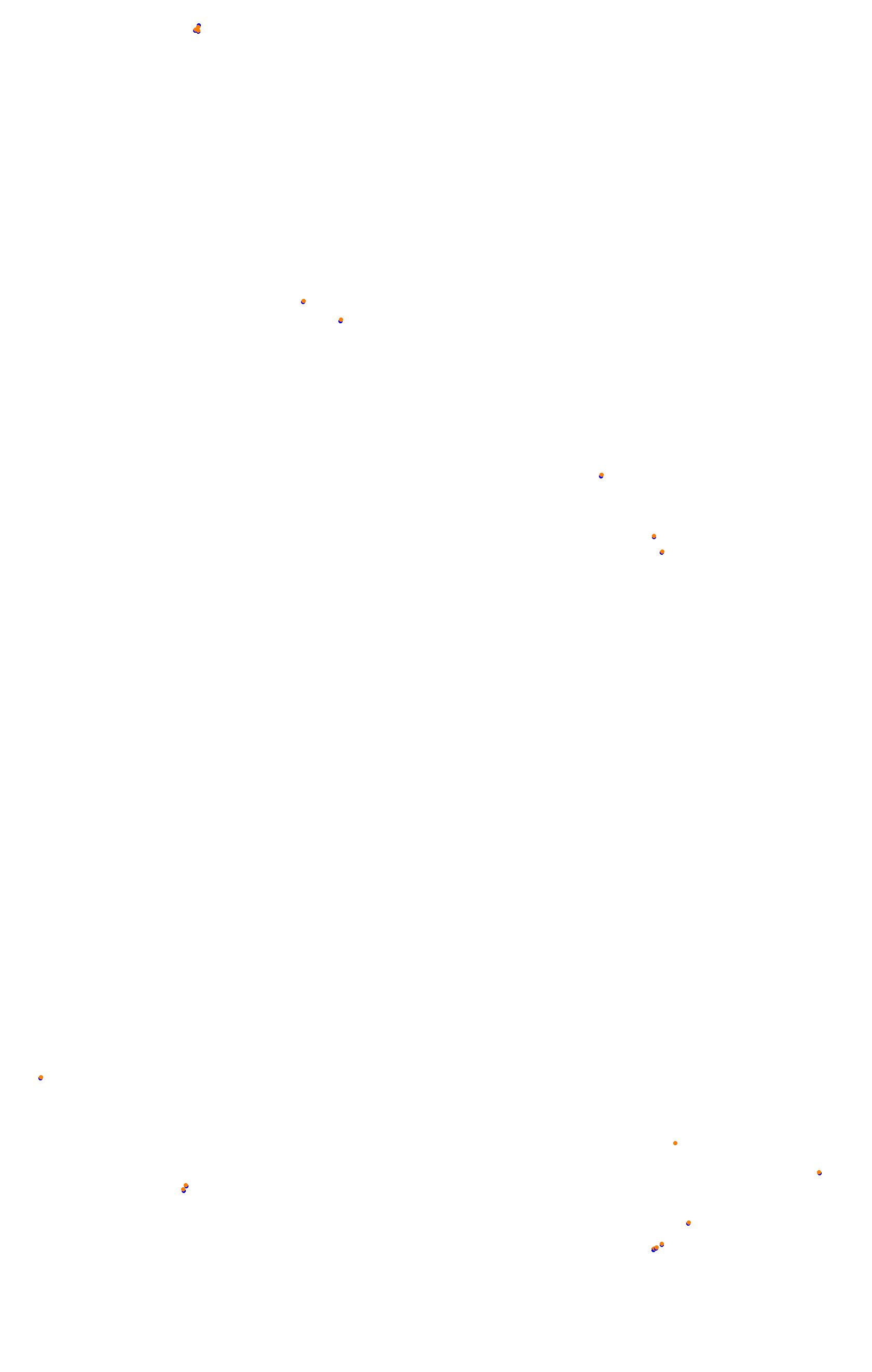 SRV Spa 2022 layout GP (3xDRS) collisions