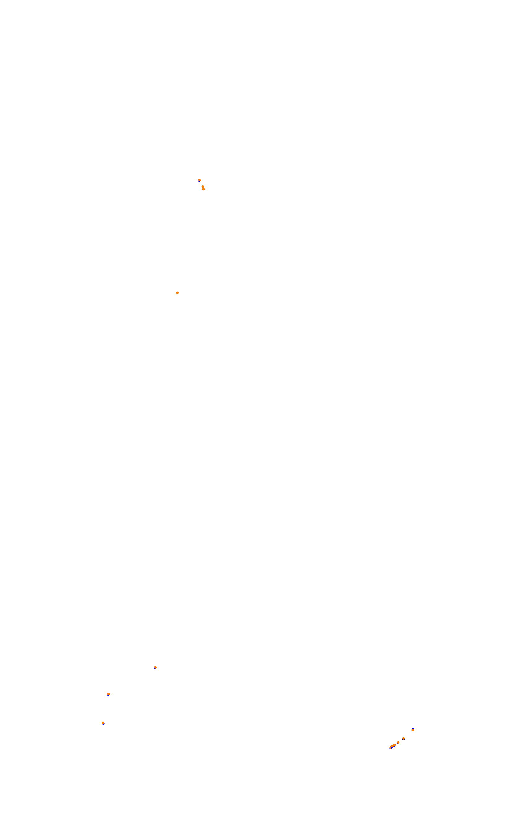 SRV Spa 2022 layout GP (3xDRS) collisions