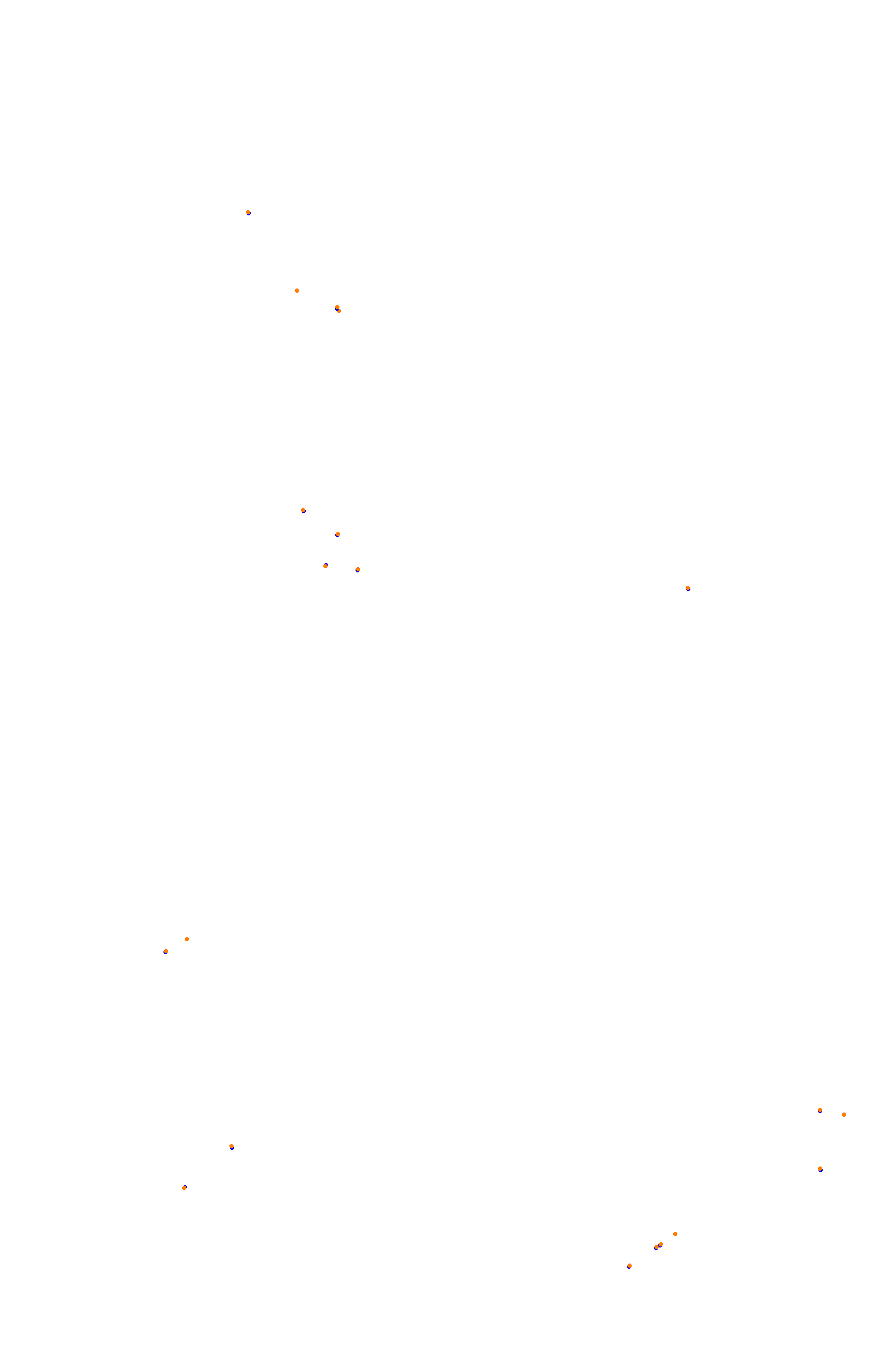 SRV Spa 2022 layout GP (3xDRS) collisions