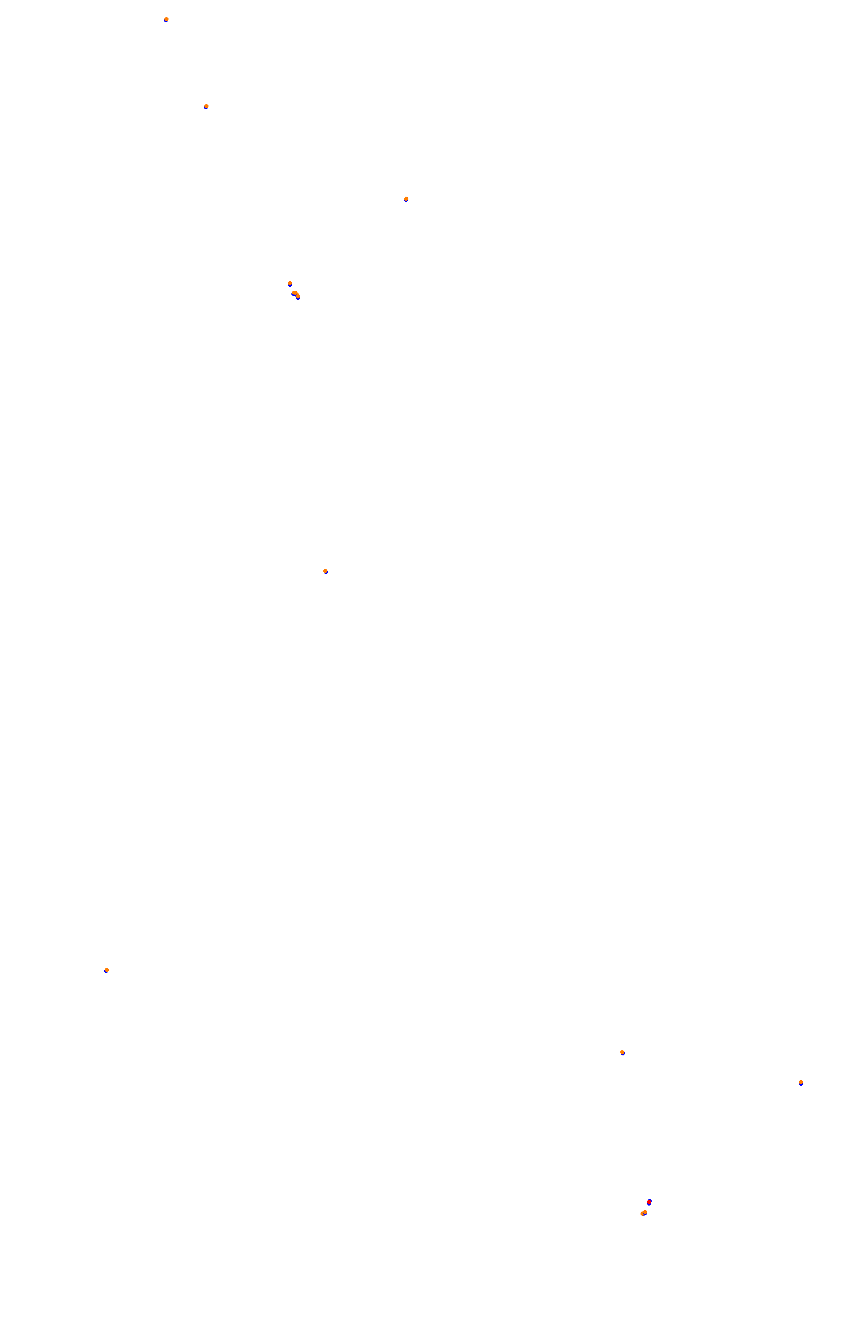 SRV Spa 2022 layout GP (3xDRS) collisions