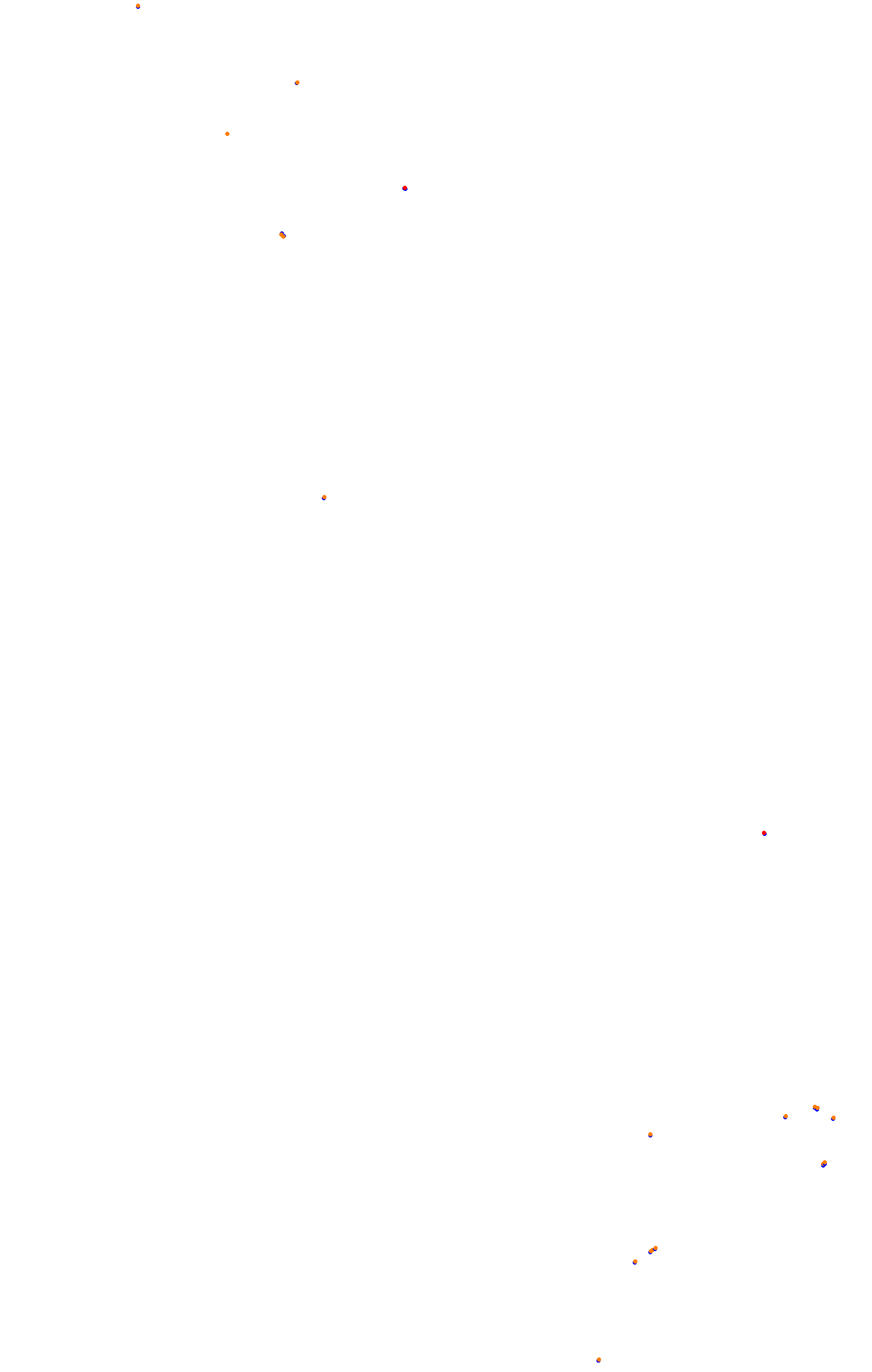 SRV Spa 2022 layout GP (3xDRS) collisions