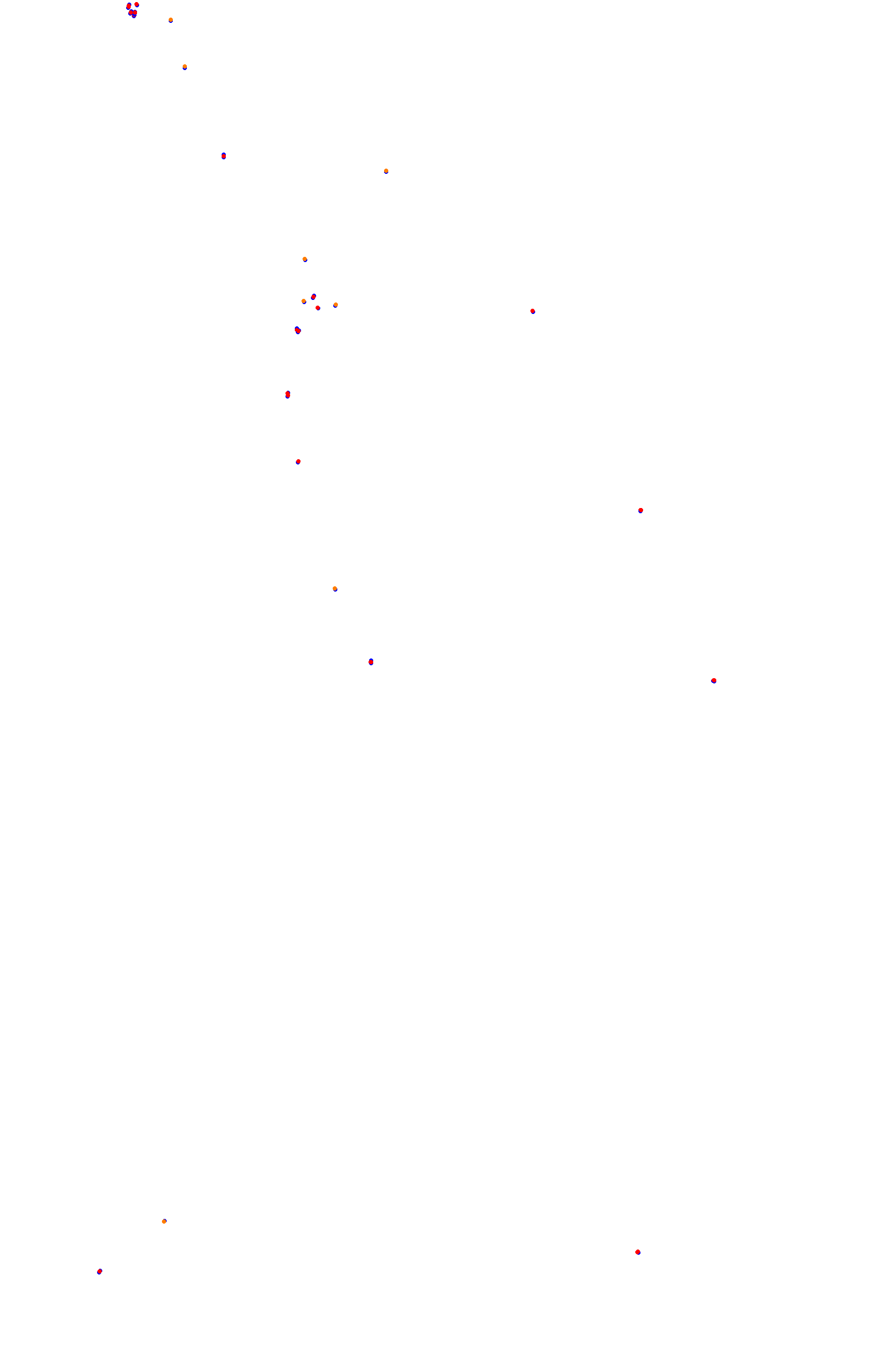 SRV Spa 2022 layout GP (3xDRS) collisions