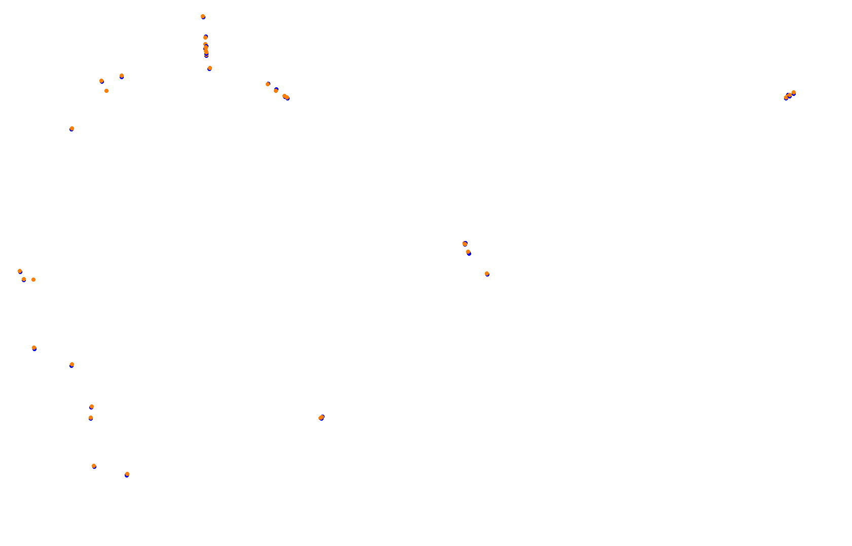 SRV Hockenheimring 2022 - Layout GP (3xDRS) collisions