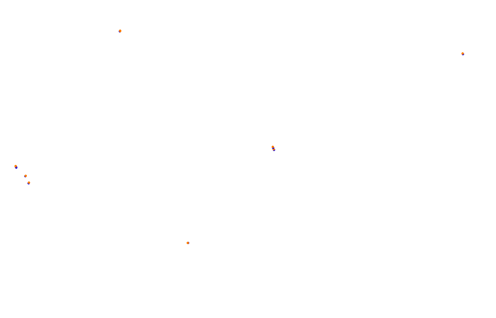 SRV Hockenheimring 2022 - Layout GP (3xDRS) collisions