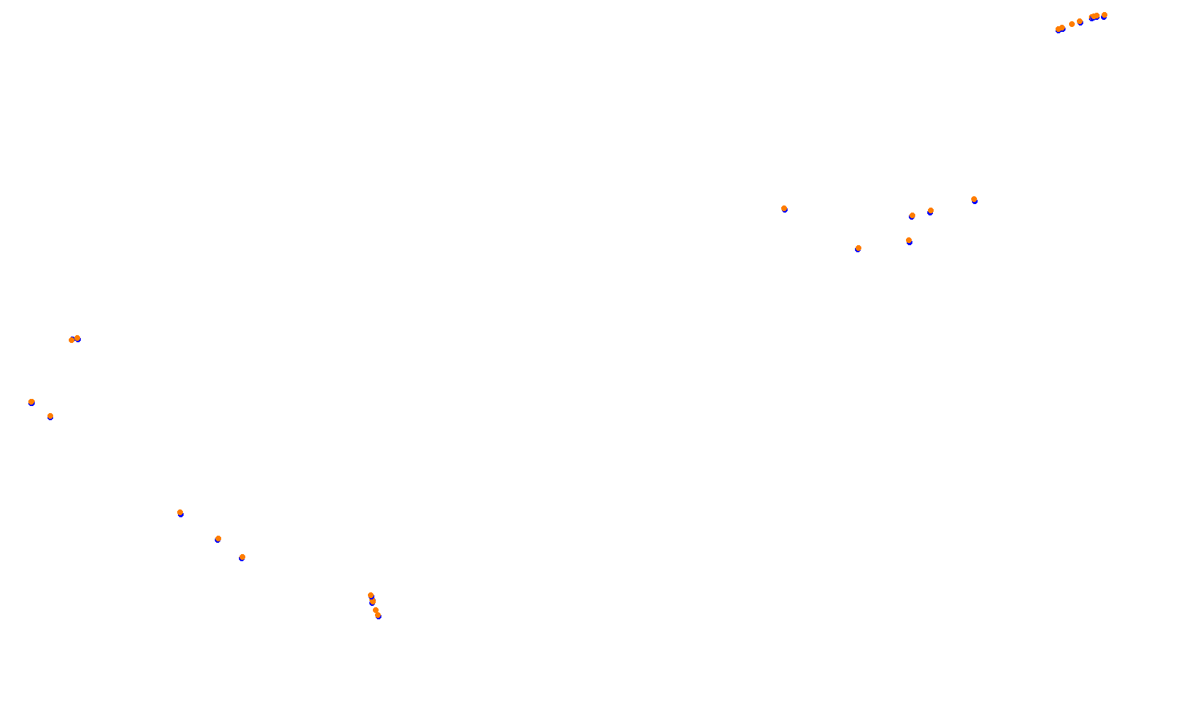 SRV Circuit of The Americas 2021 - Layout GP (3xDRS) collisions