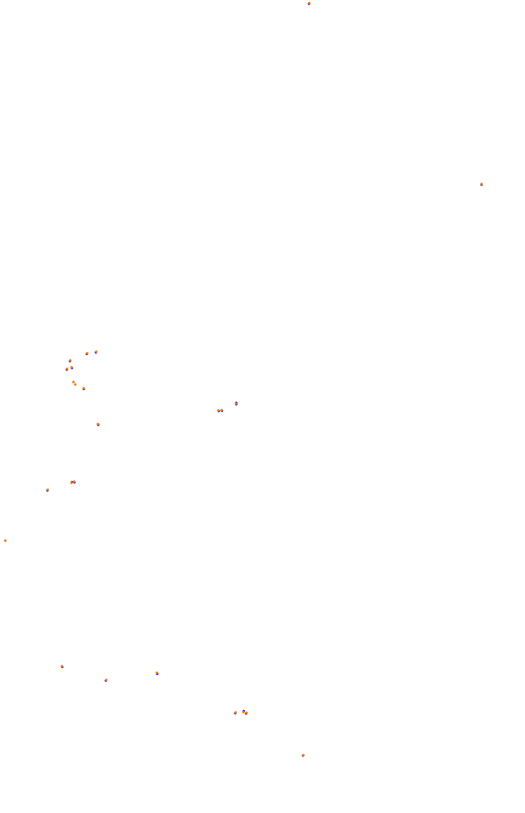 SRV Bathurst - Layout GP (3xDRS) collisions