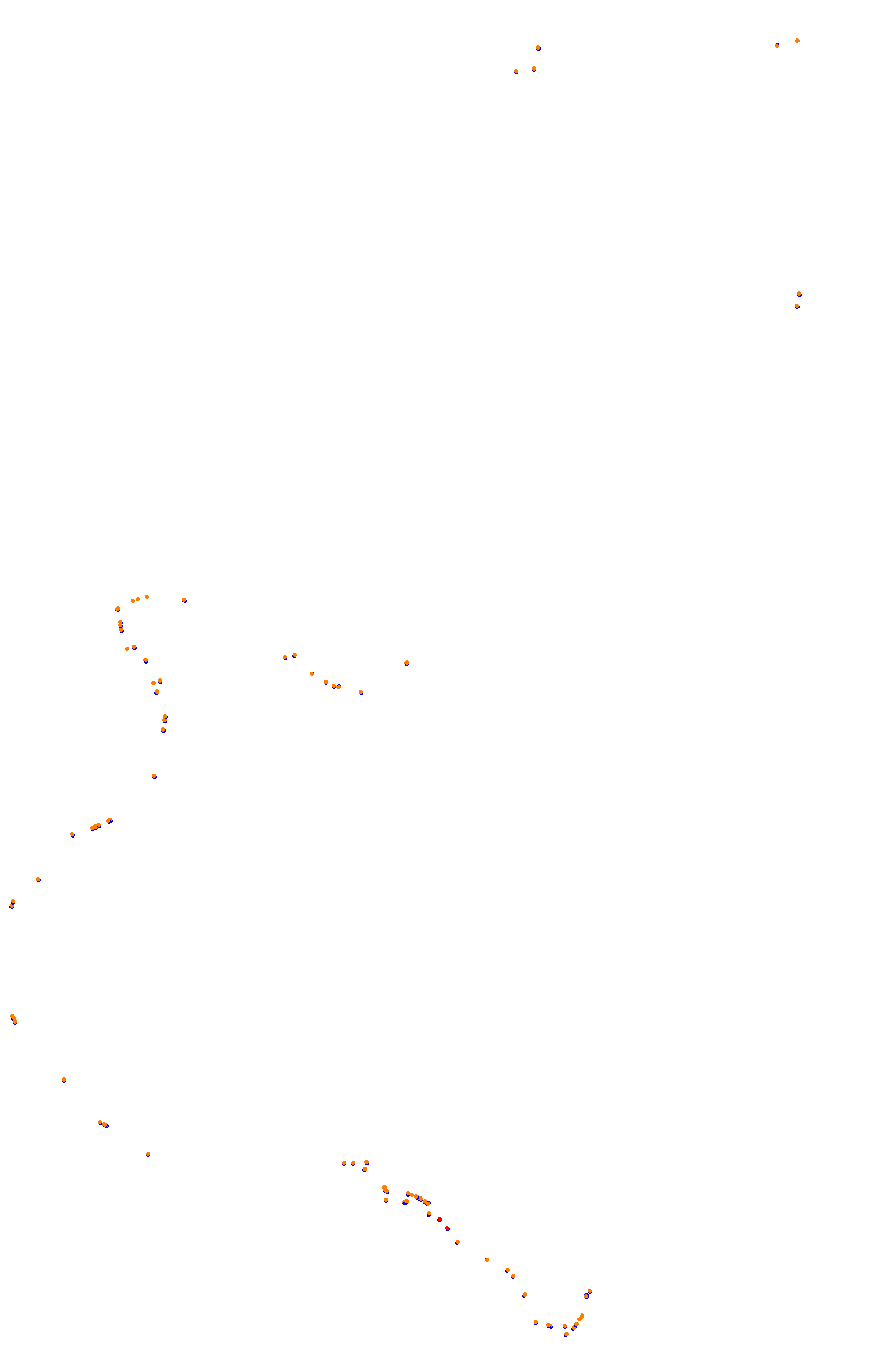 SRV Bathurst - Layout GP (3xDRS) collisions