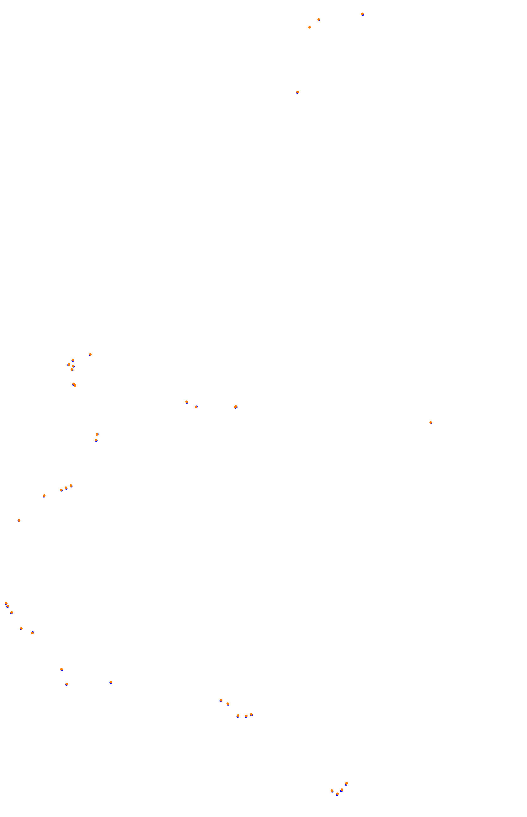 SRV Bathurst - Layout GP (3xDRS) collisions