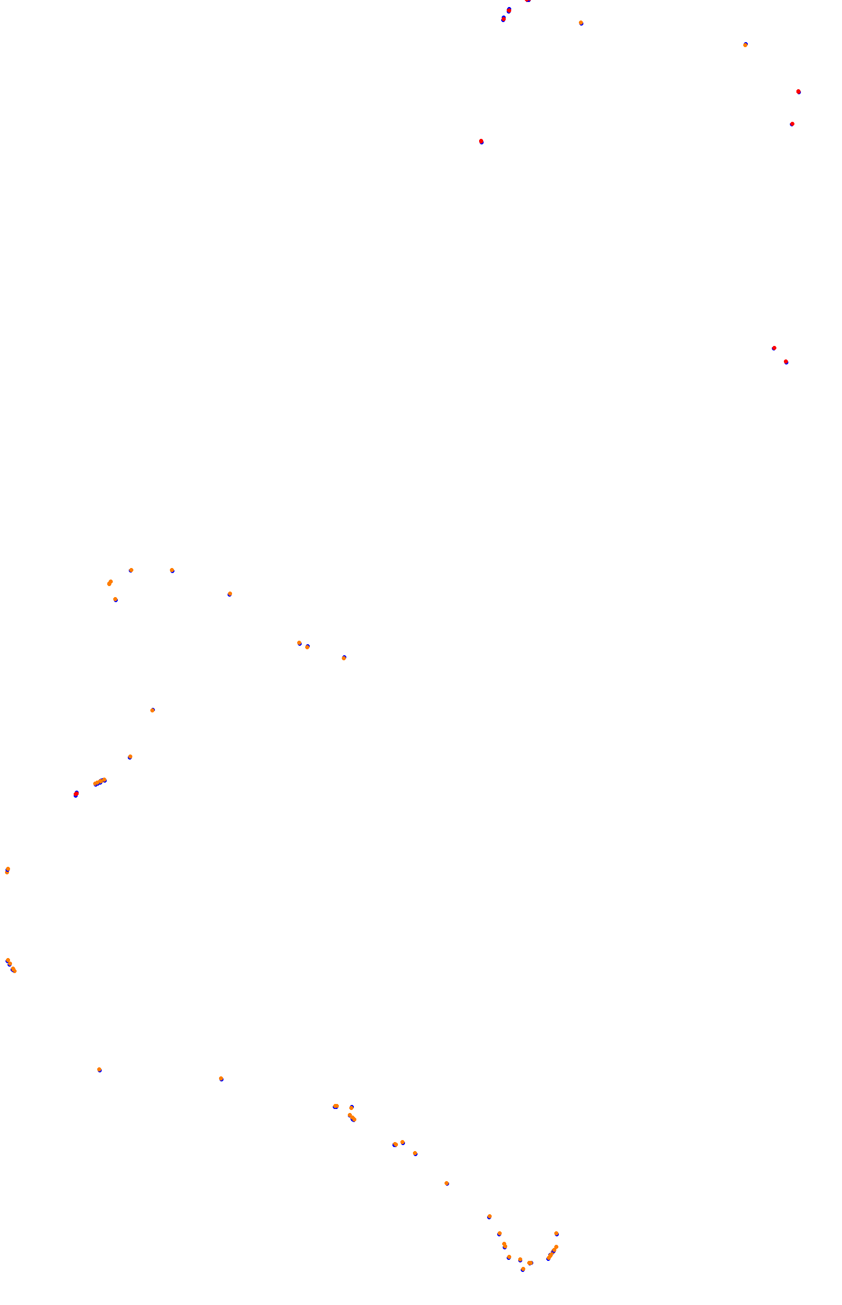 SRV Bathurst - Layout GP (3xDRS) collisions