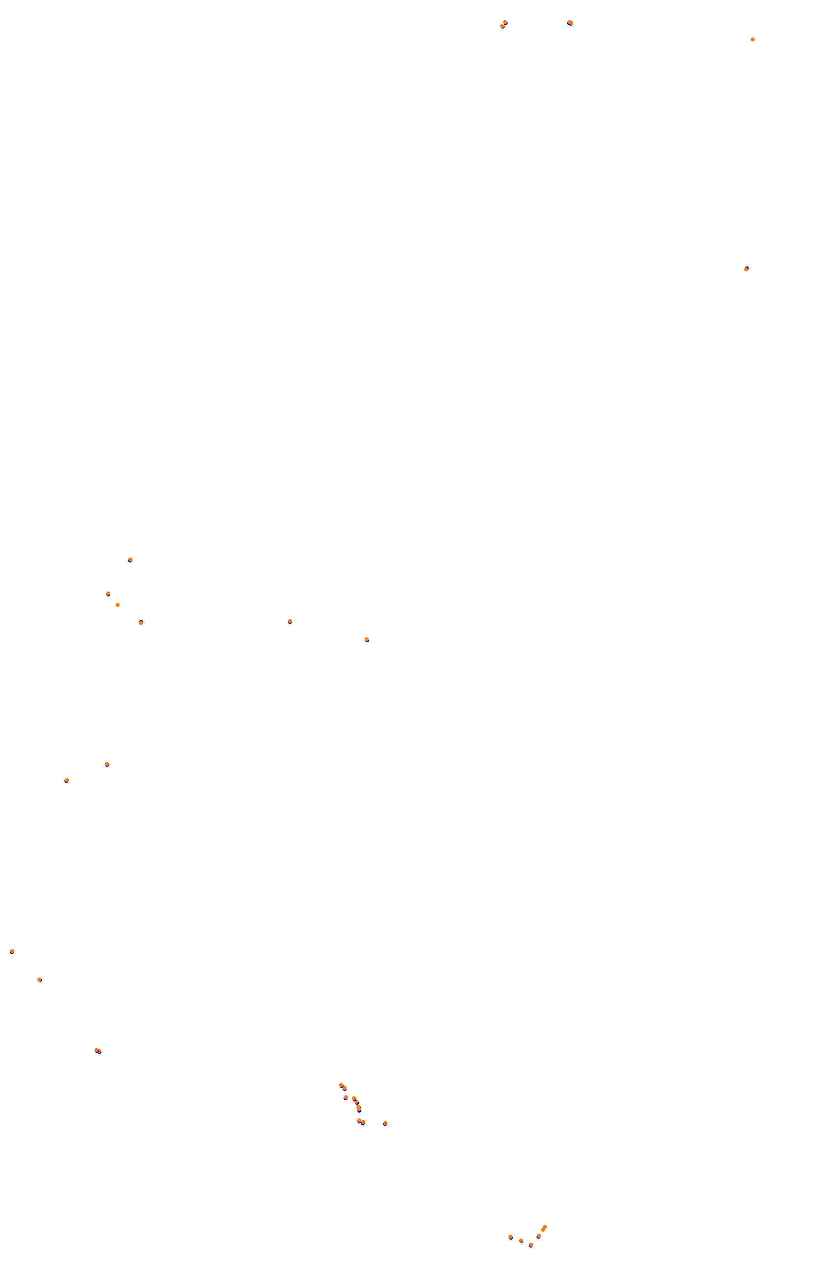 SRV Bathurst - Layout GP (3xDRS) collisions