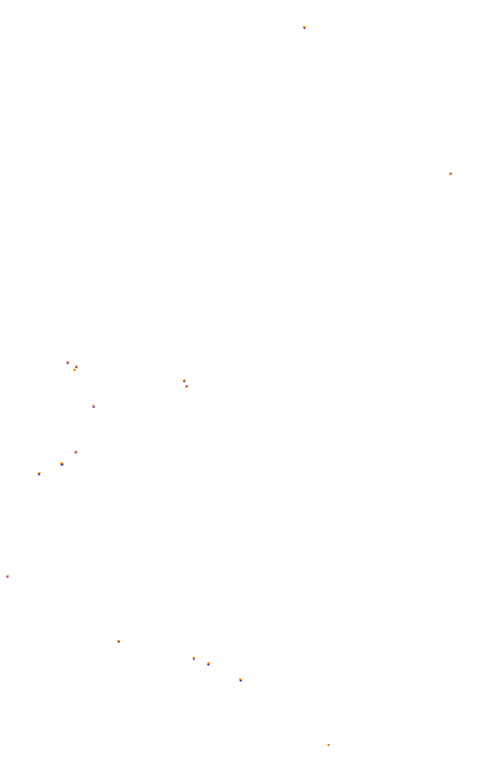 SRV Bathurst - Layout GP (3xDRS) collisions