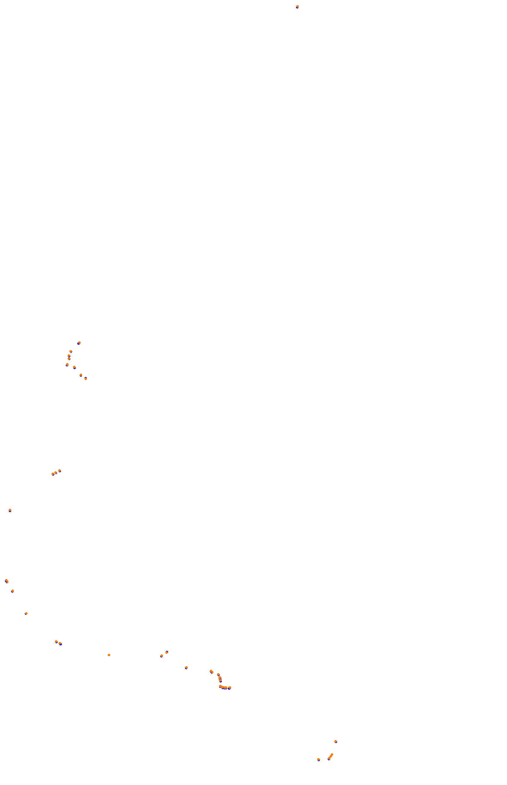 SRV Bathurst - Layout GP (3xDRS) collisions