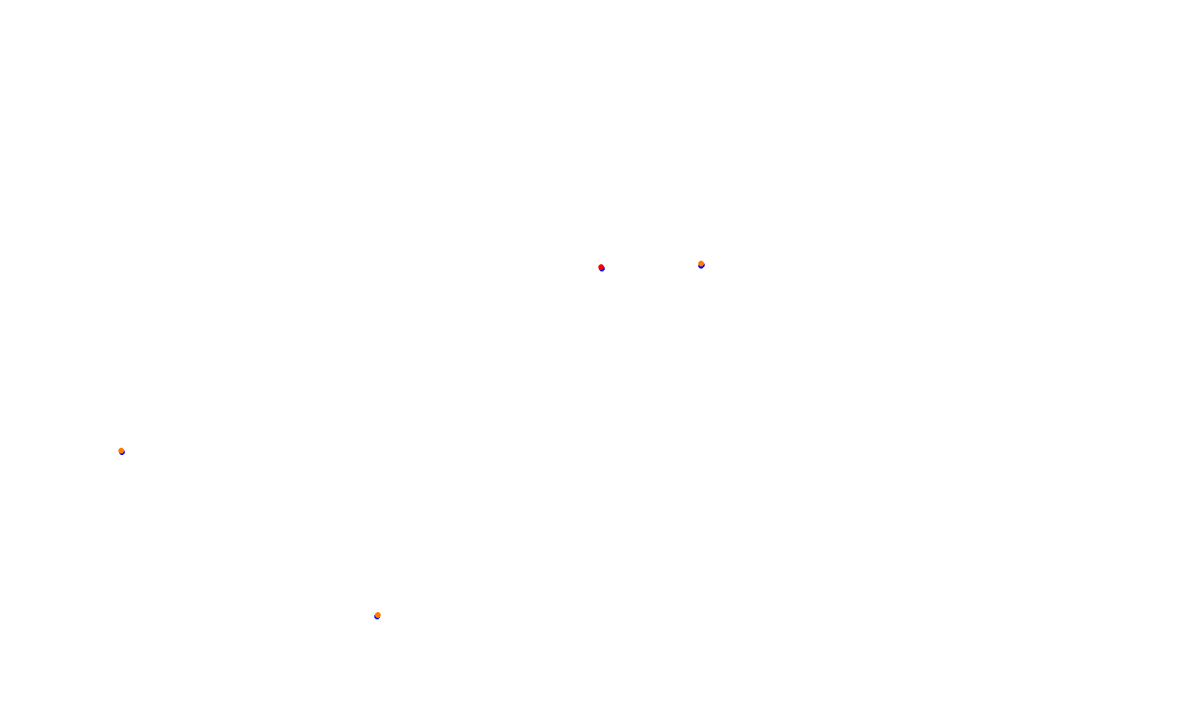 SRV Circuit of The Americas 2021 - Layout GP collisions
